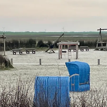 別荘 Nordseekueste Am Deich Mit Schoenem Garten Neßmersiel